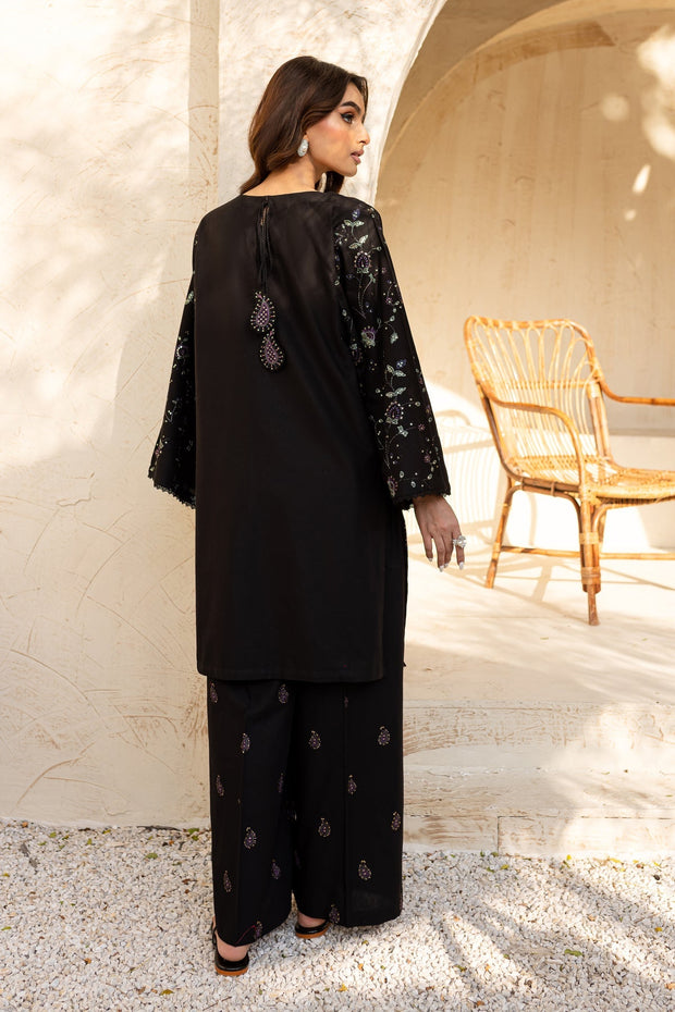Midnight Mosaic - 2Pc Embroidered Dress