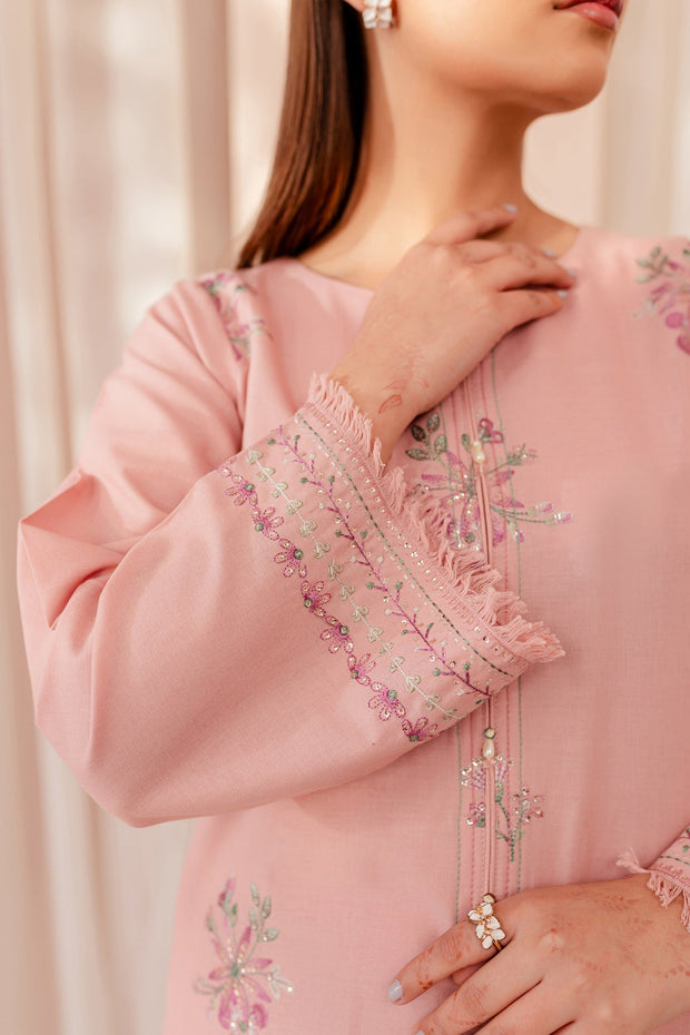 Pink Lily - 2Pc Embroidered Dress