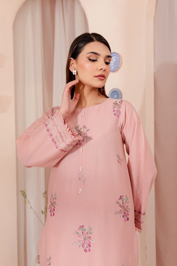 Pink Lily - 2Pc Embroidered Dress