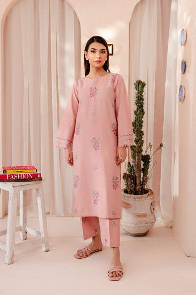 Pink Lily - 2Pc Embroidered Dress
