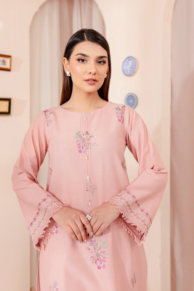Pink Lily - 2Pc Embroidered Dress