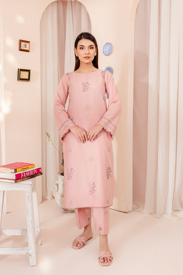 Pink Lily - 2Pc Embroidered Dress