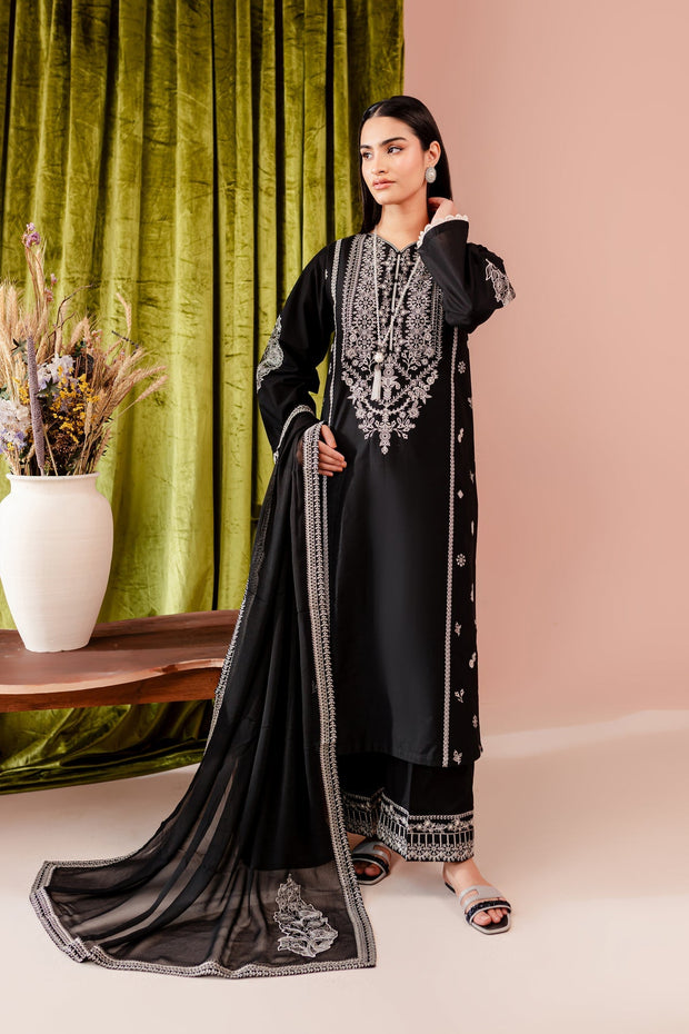 Ruth - 3Pc Embroidered Dress