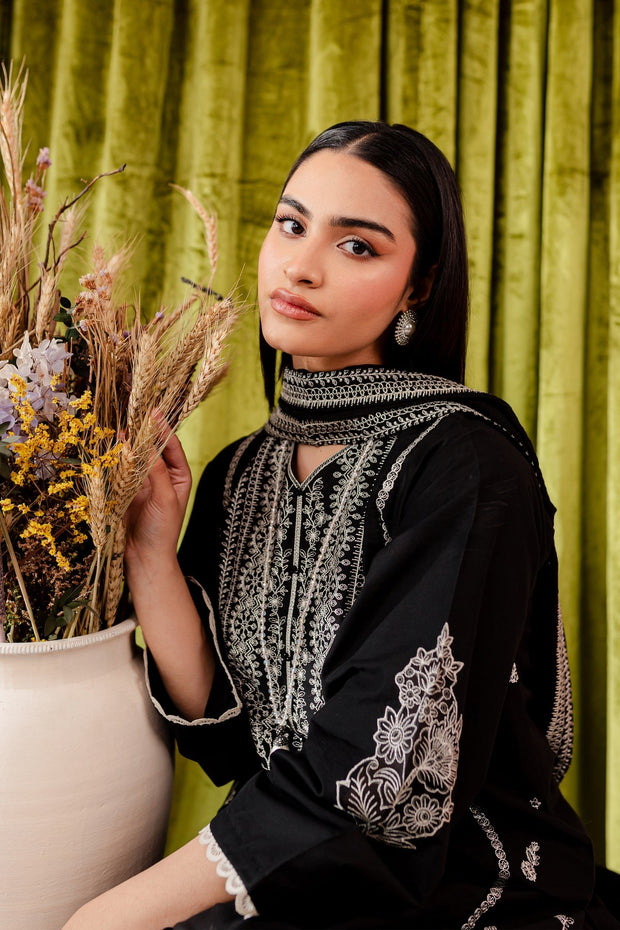 Ruth - 3Pc Embroidered Dress