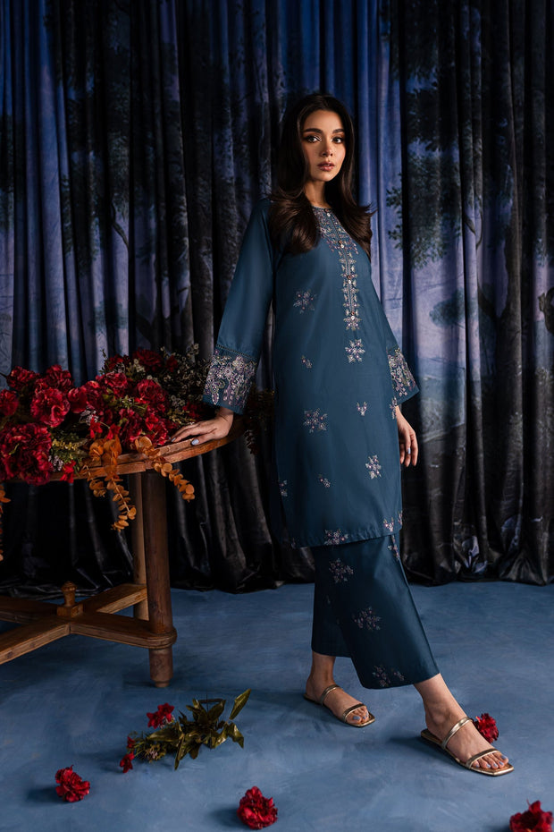 Zoe - 2Pc Embroidered Dress